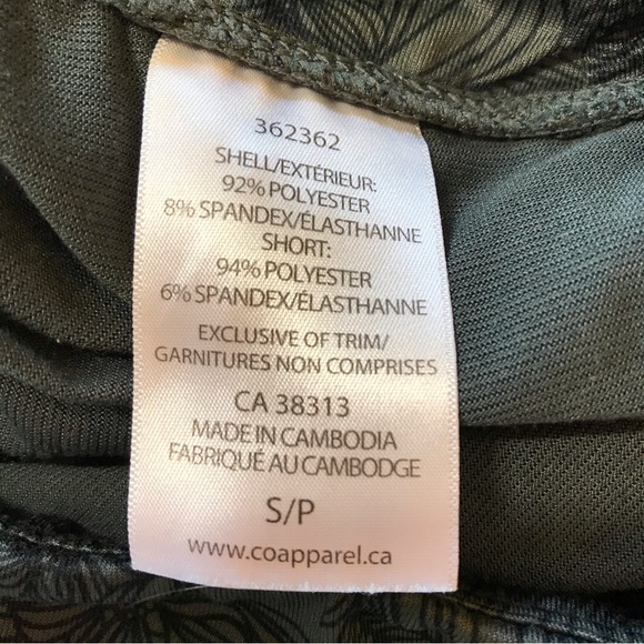 Segments Luxe green skort comfortable stretch beautiful pattern Size S - Picture 6 of 9